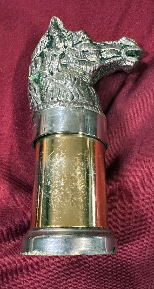 Gucci Italy: Silver-plated Horse Head Pepper Shaker Circa 1970 -photo-4