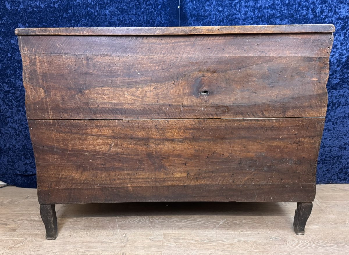 Louis XV Period Curved Bordeaux Sloping Desk In Solid Walnut Circa 1750 -photo-6