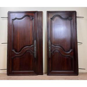 Pair Of Louis XV Period Doors In Oak