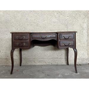 Bureau Style Louis XV Provençal En Chêne 