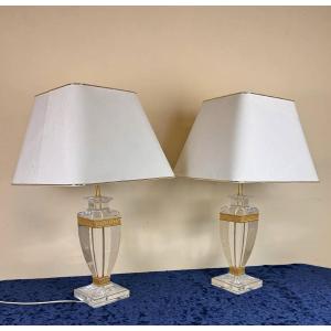 Maison Roméo Paris (after): Pair Of Luxurious Neoclassical Style Lamps 