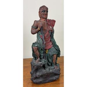 Asia 19th Century: Polychrome Terracotta Sculpture