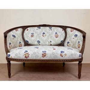 Louis XVI Style Basket Bench