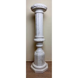 Ancient Rome Style Column In Alabaster