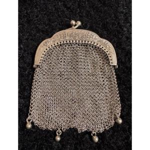  Silver Purse From The Art Nouveau Period Circa 1900