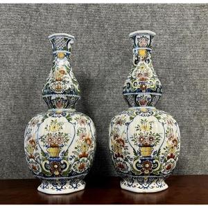 Rouen: Pair Of Flower Vases