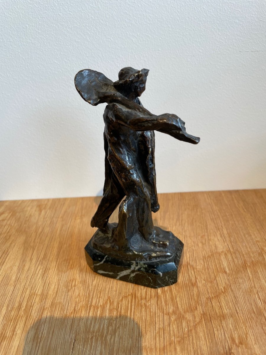 Small Bronze Figure Signed Dalou-photo-2