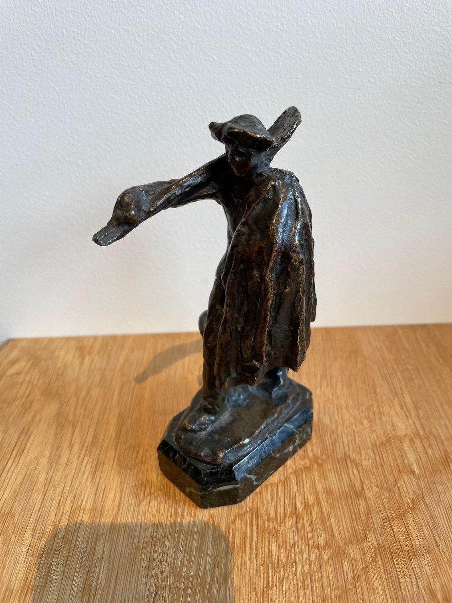 Small Bronze Figure Signed Dalou