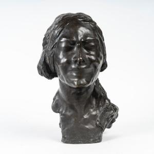 Bronze Sculpture Signed Pina Representing A Male Bust 