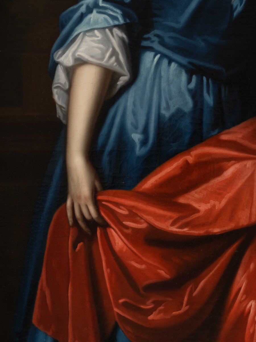 Portrait Of Lady Anne Tipping C.1705; Circle Of Godfrey Kneller, Fine Aristocratic Collection-photo-3