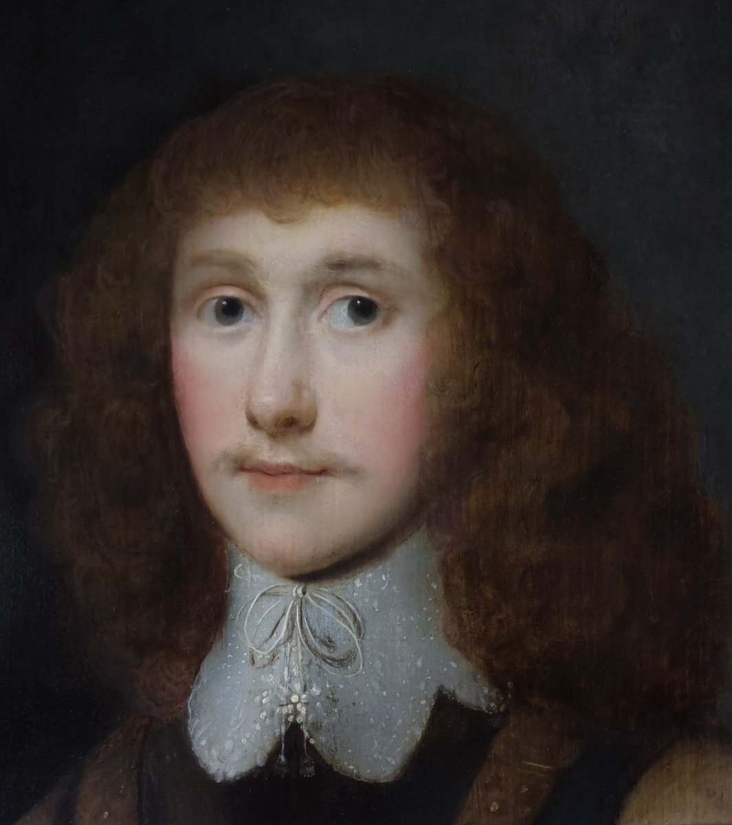 Portrait Gentleman Dans Un Curass, Thomas Bruce, Comte d'Elgin C.1638, Huile Sur Panneau -photo-4