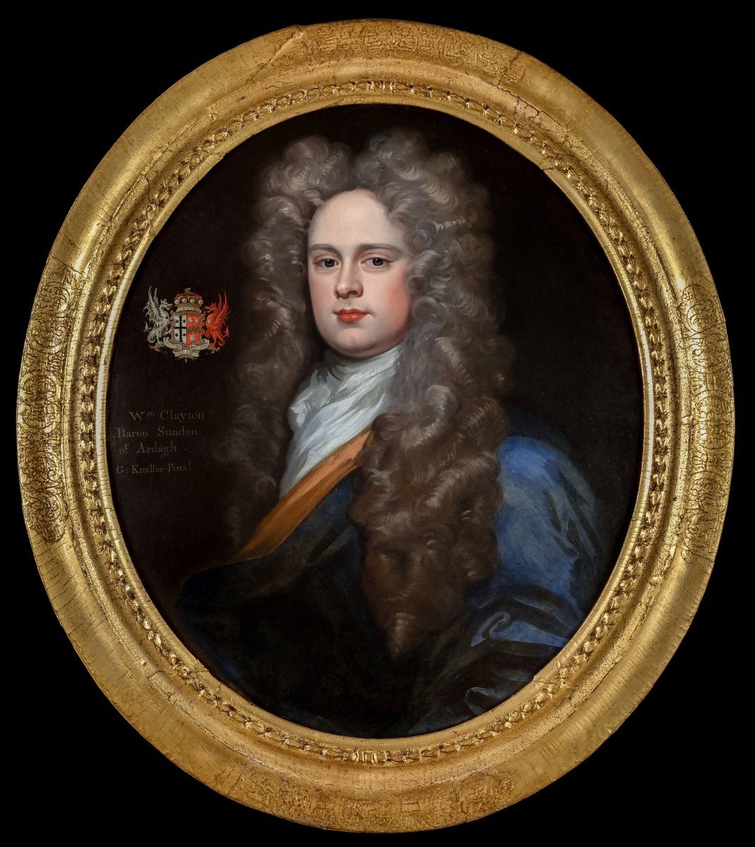 Portrait d'Un Gentilhomme, William Clayton Vers 1695-1710 ; Atelier Godfrey Kneller, Peinture-photo-3