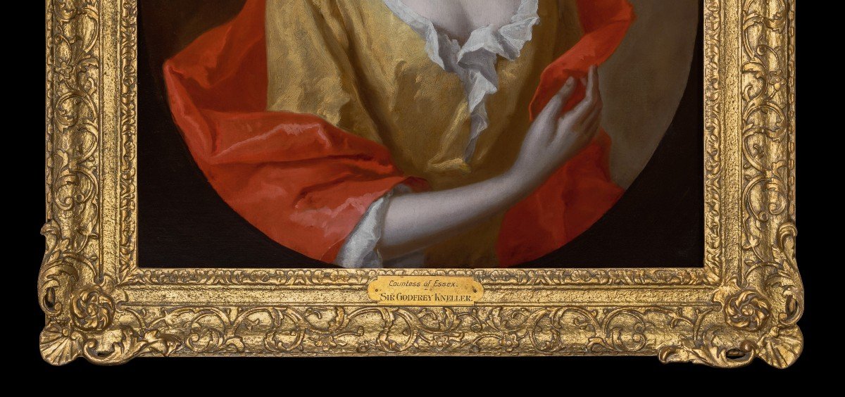 Portrait d'Une Dame, Mary Capel, Comtesse d'Essex Vers 1698 ; Entourage De Sir Godfrey Kneller-photo-4