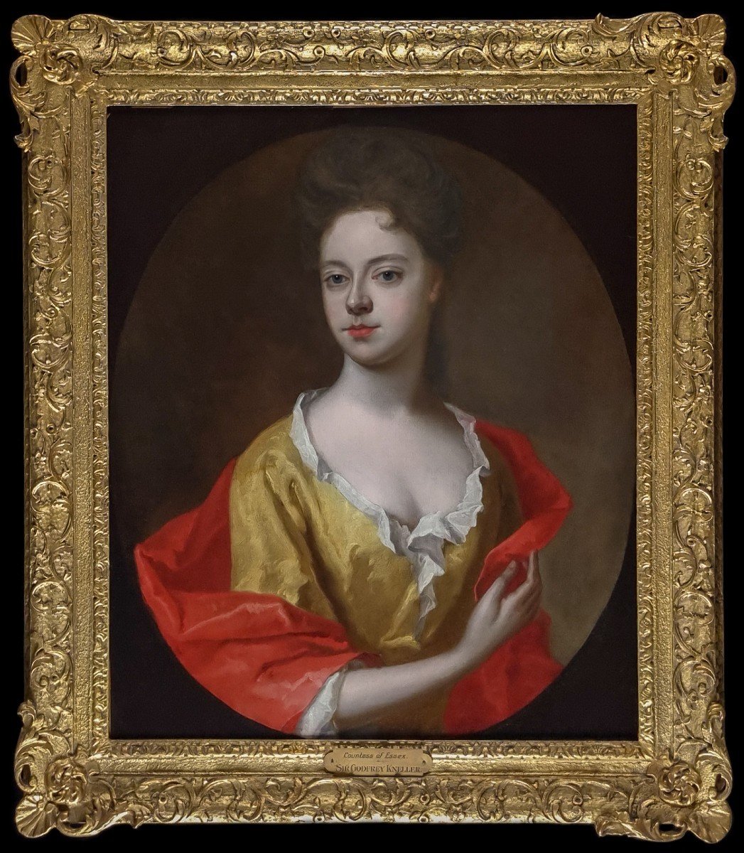 Portrait d'Une Dame, Mary Capel, Comtesse d'Essex Vers 1698 ; Entourage De Sir Godfrey Kneller