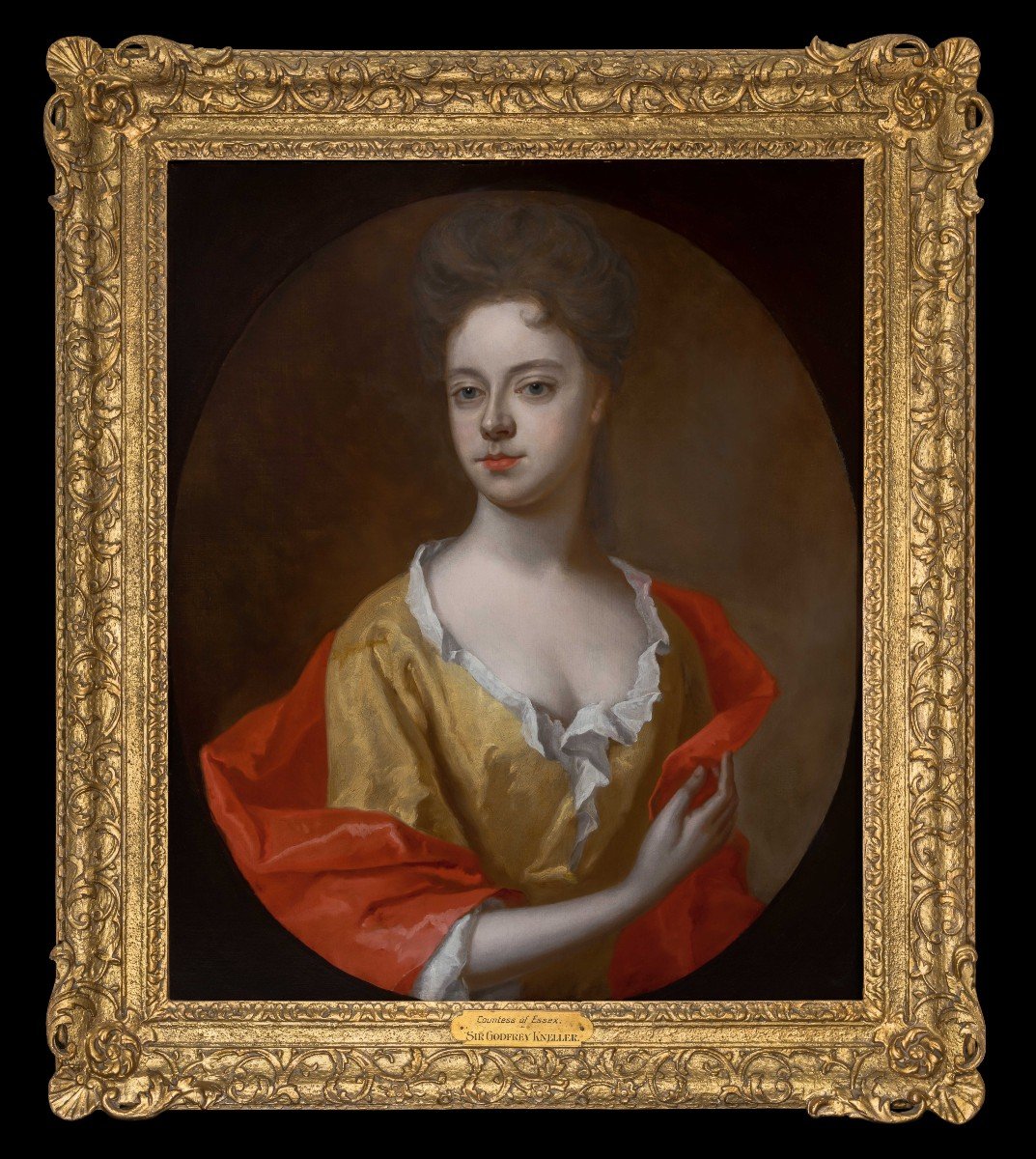 Portrait Of A Lady, Mary Capel, Countess Of Essex C.1698; Oil On Canvas, Godfrey Kneller