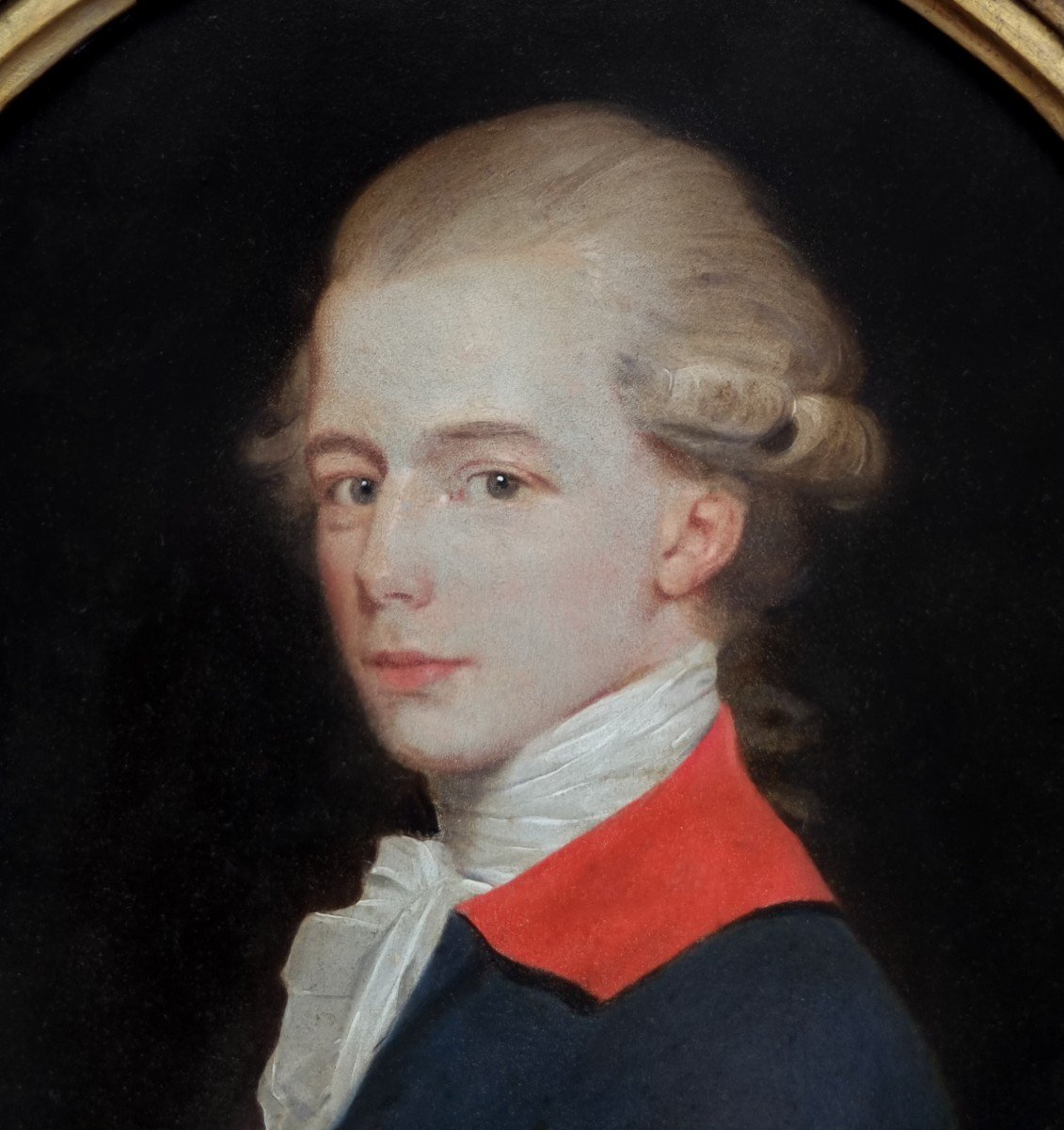 Portrait d'Un Gentilhomme, M. Kennaway En Manteau Bleu, Signé Daté De 1779, Peinture à l'Huile-photo-4