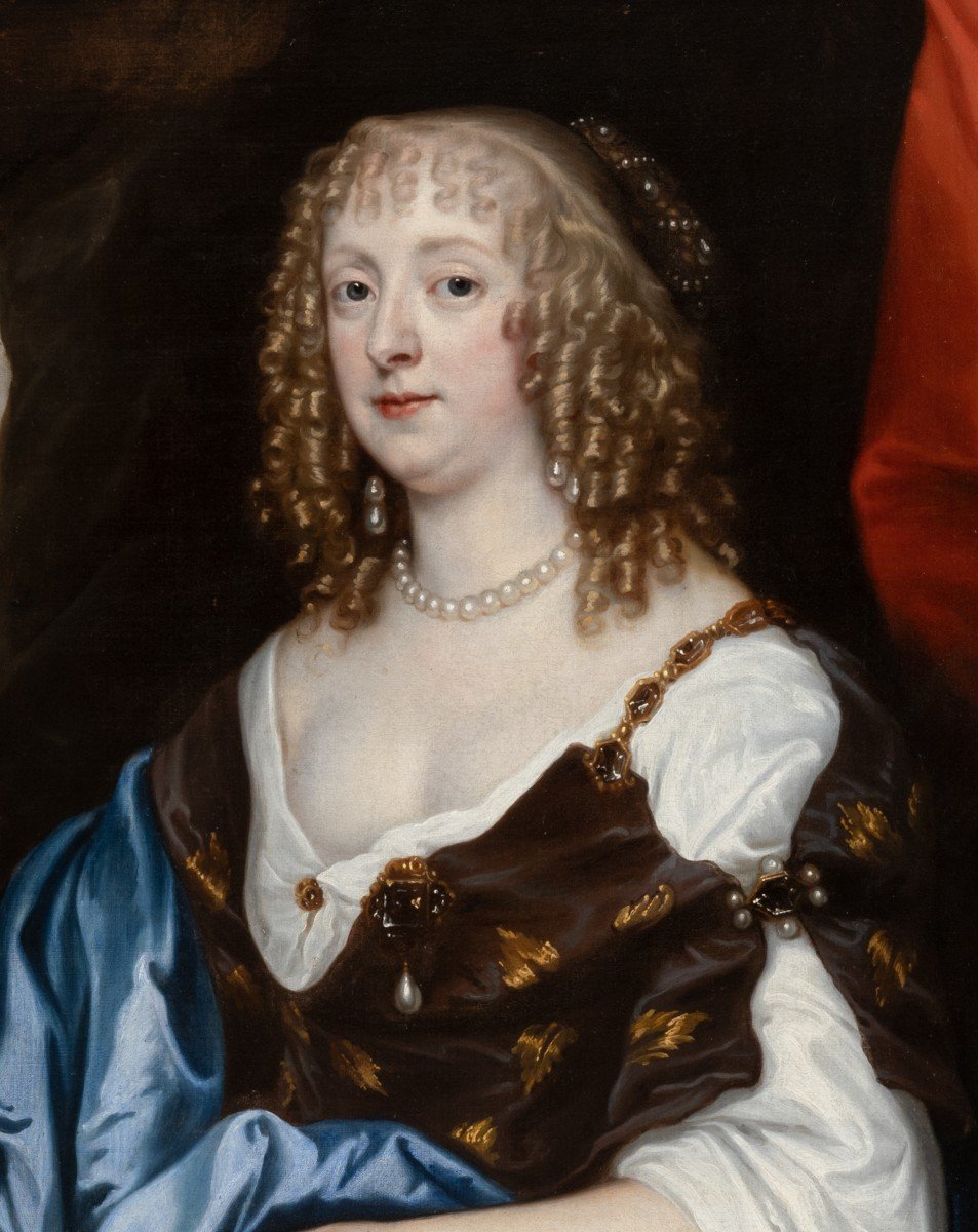 Portrait De Catherine Murray à Côté d'Un Socle Avec Des Roses, XVIIe Siècle ; Anthony Van Dyck-photo-8