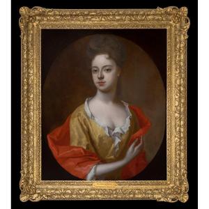 Portrait Of A Lady, Mary Capel, Countess Of Essex C.1698; Oil On Canvas, Godfrey Kneller