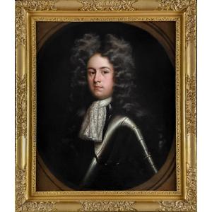 Portrait d'Un Gentilhomme En Armure, James Cecil, 4e Comte De Salisbury Vers 1688, Peinture