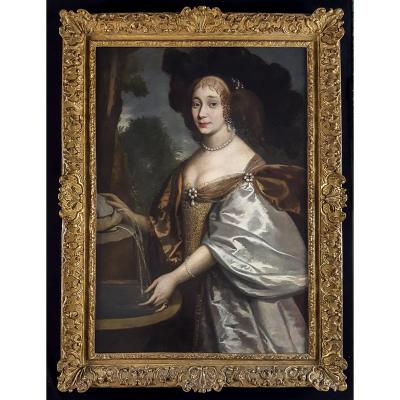 Portrait Of A Lady, French C.1650 Studio Of Charles & Henri Beaubrun (1602,1603 - 1692,1677)