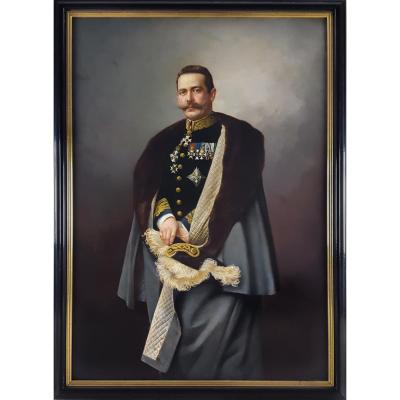 Portrait d'Un Officier, Signé Et Daté De 1896