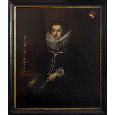 Portrait De Dame, Flamande Vers 1620