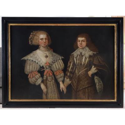 Double Portrait De Deux Enfants Vers 1629