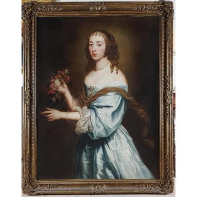 Portrait d'Une Dame Datée, Signée Et Datée 1660