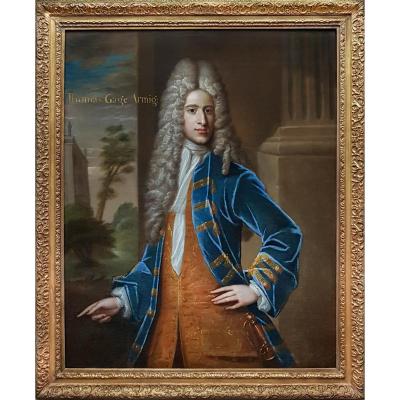 Portrait Of Thomas Gage (c.1684-1716) C.1709; Attributed To Sir Godfrey Kneller (1646-1723)