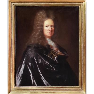 Portrait Of A Gentleman C.1715; Circle Of Hyacinth Rigaud (1659-1743)