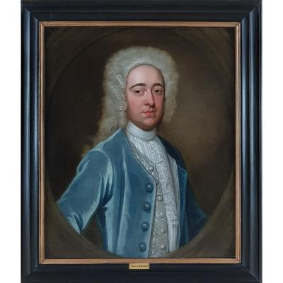 Portrait Of Timothy Mortimer, Signed & Dated 1720; Robert Dellow (c.1696-1736)