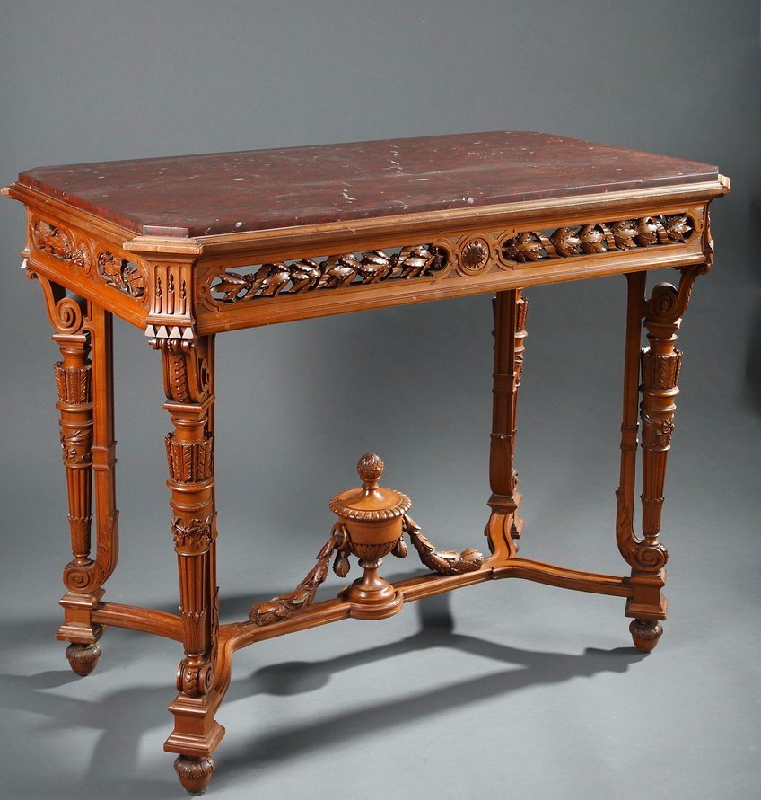 Table de Milieu attribuée à A-E Beurdeley, France, circa 1880-photo-2