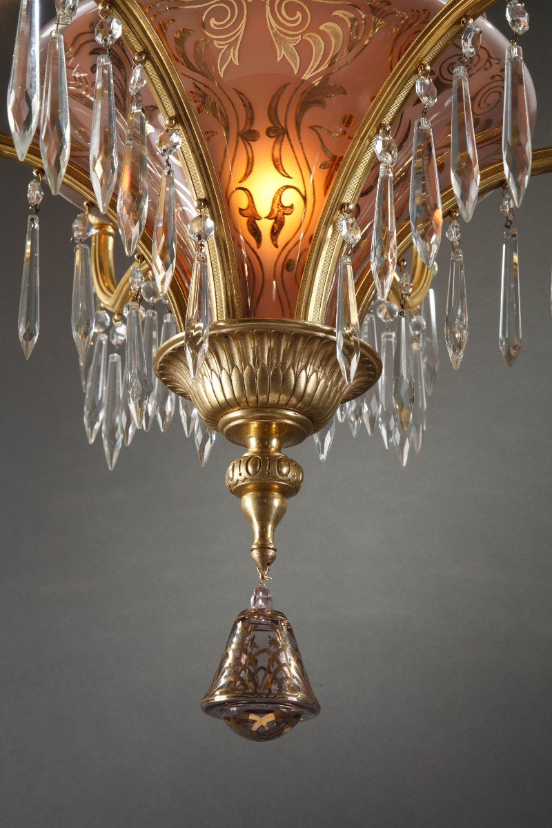 Oriental Style Chandelier, France, Circa 1900-photo-1