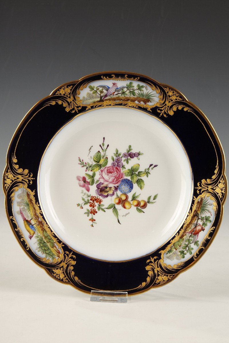 Set Of Six Plates,  In The Style Of Sèvres, France, Circa 1880-photo-3