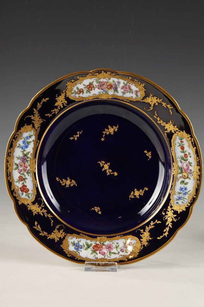 Set Of Six Plates,  In The Style Of Sèvres, France, Circa 1880-photo-5