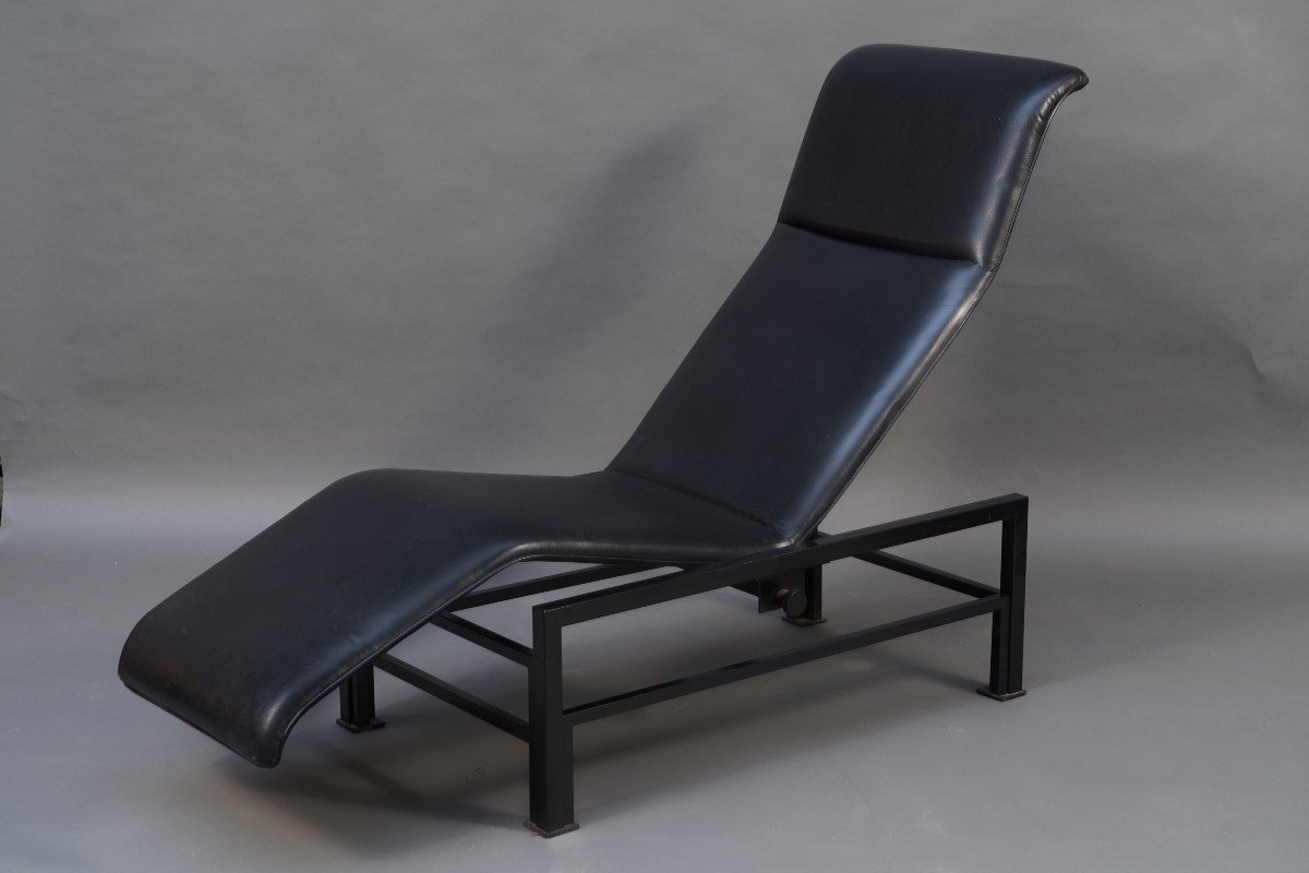 Rare Chaise Longue Artelano Et Samuel Coriat, France, Circa 1986-photo-2