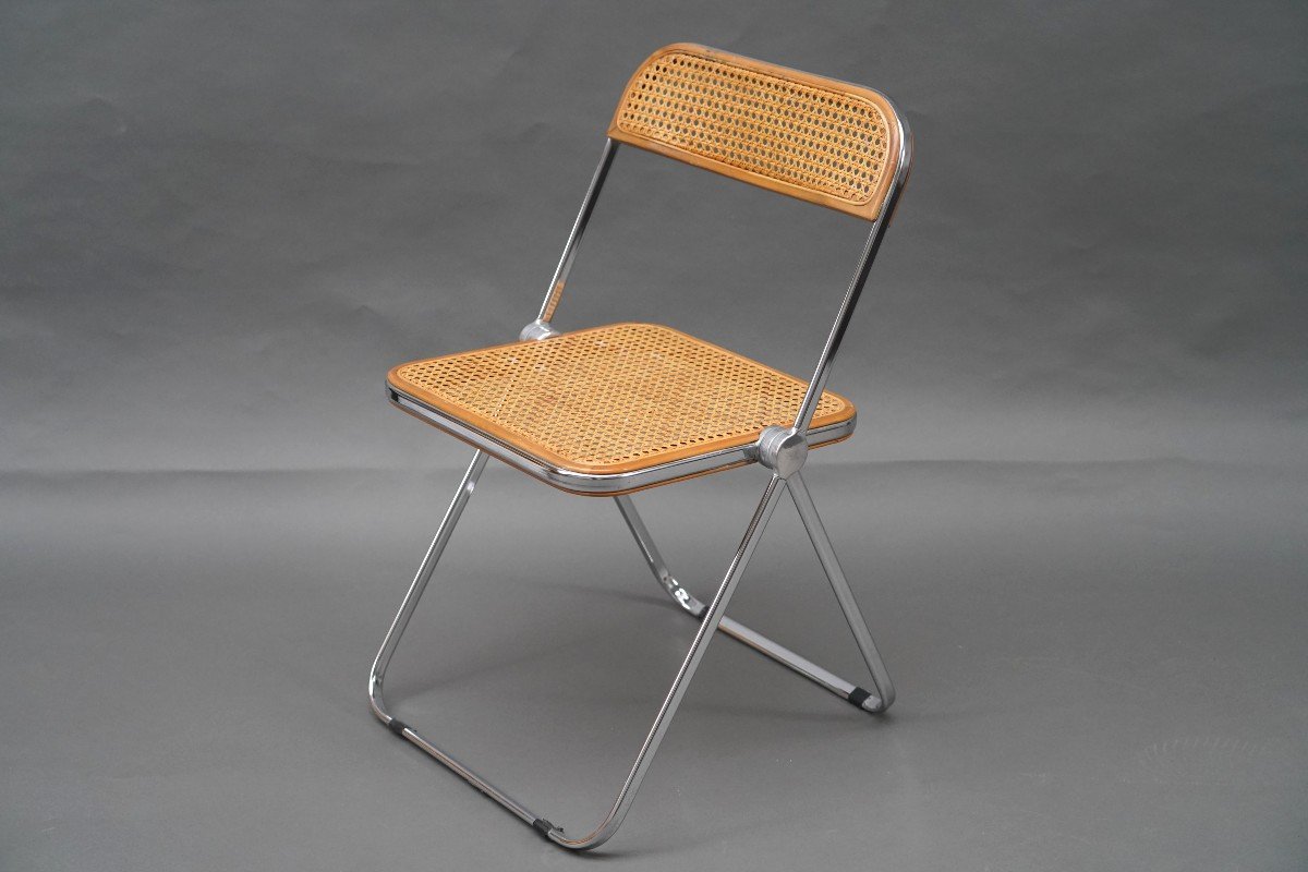 Suite Of Four “plia” Folding Chairs, Castelli/giancarlo Piretti, Italy, Circa 1960-photo-3