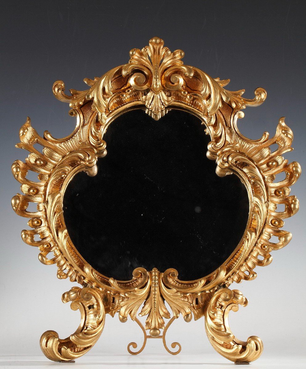 Suite Of Three Easel Mirrors, Italy, 19th Century -photo-4