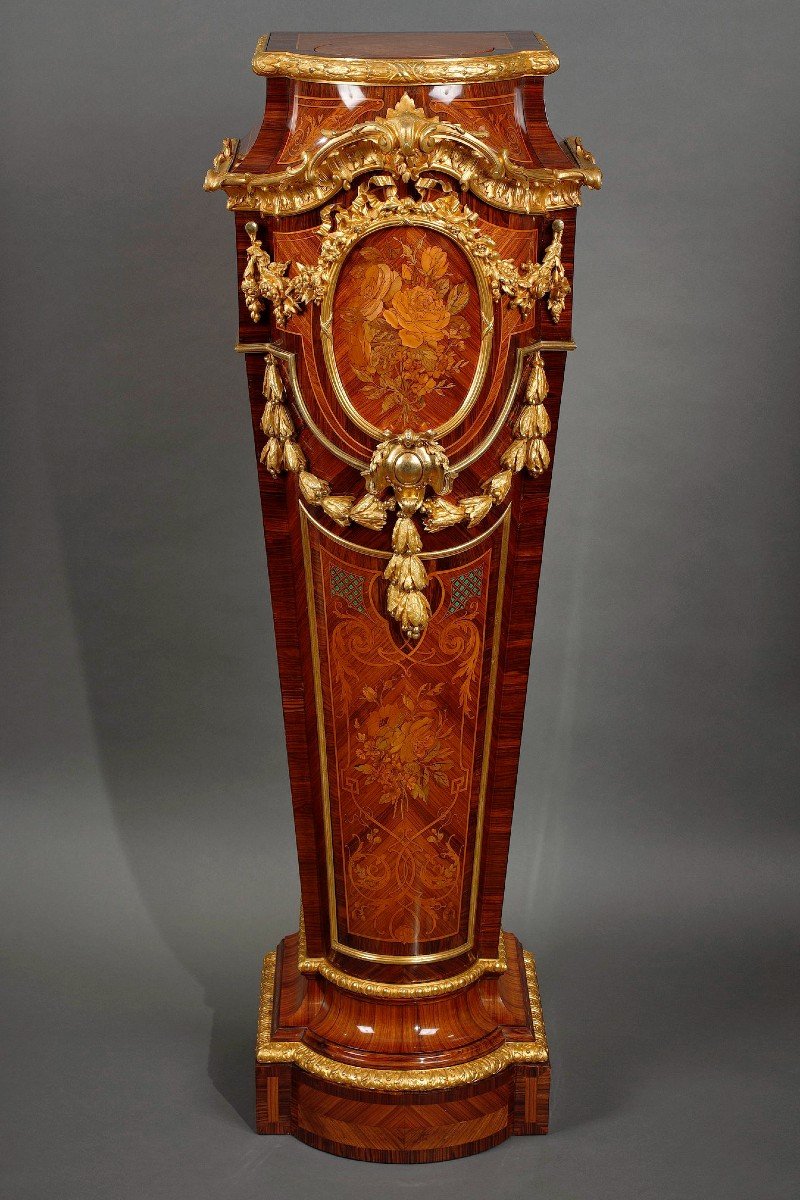 Display Pedestal Attributed To A.-g. Fourdinois, France, Circa 1865-photo-2