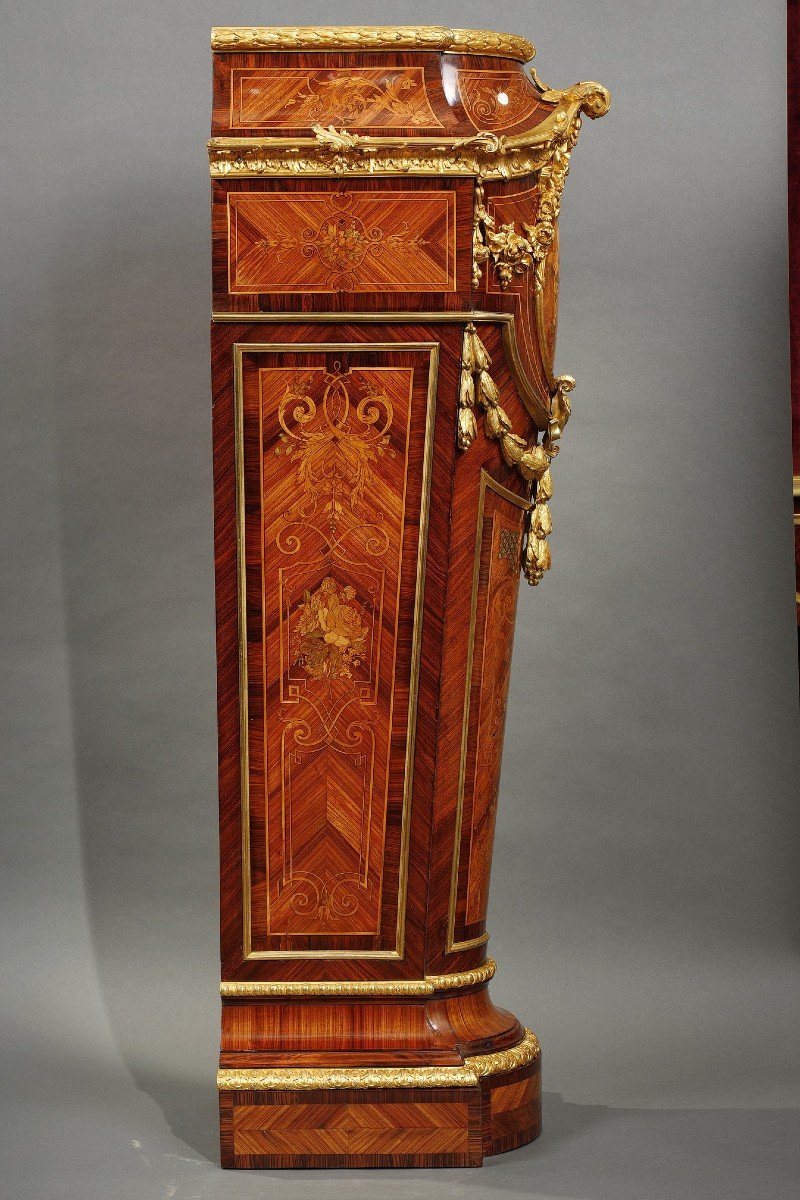 Display Pedestal Attributed To A.-g. Fourdinois, France, Circa 1865-photo-5