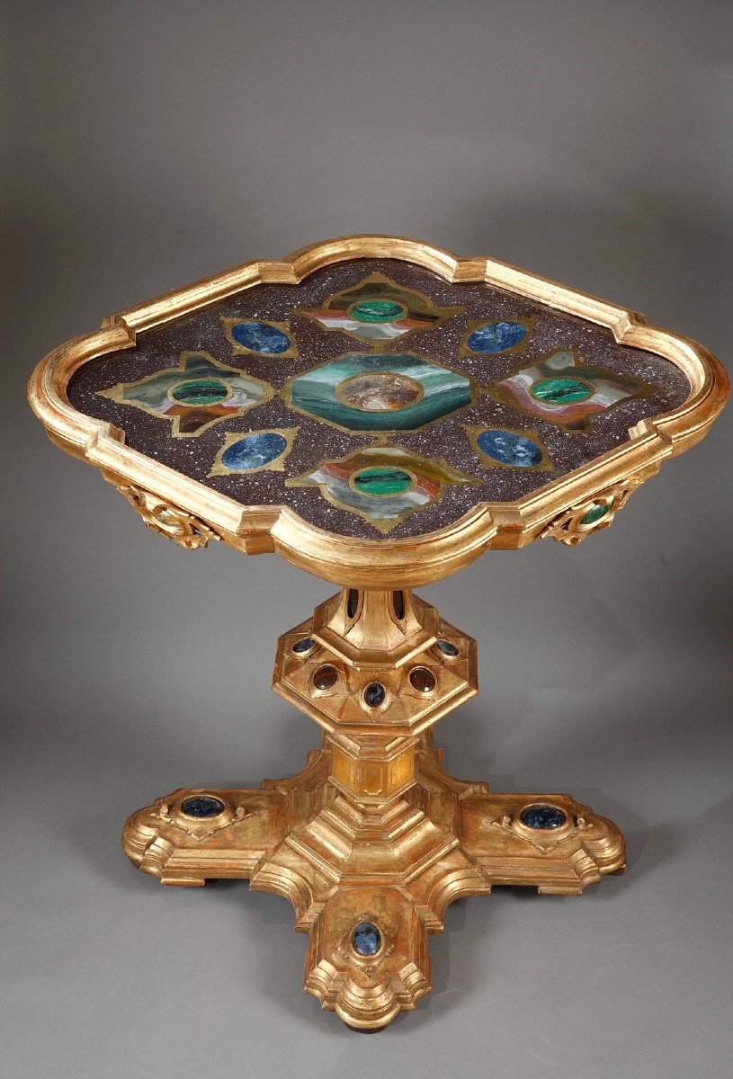 Venetian Center Table, Italy, 2nd Half Of The 19th Century-photo-2