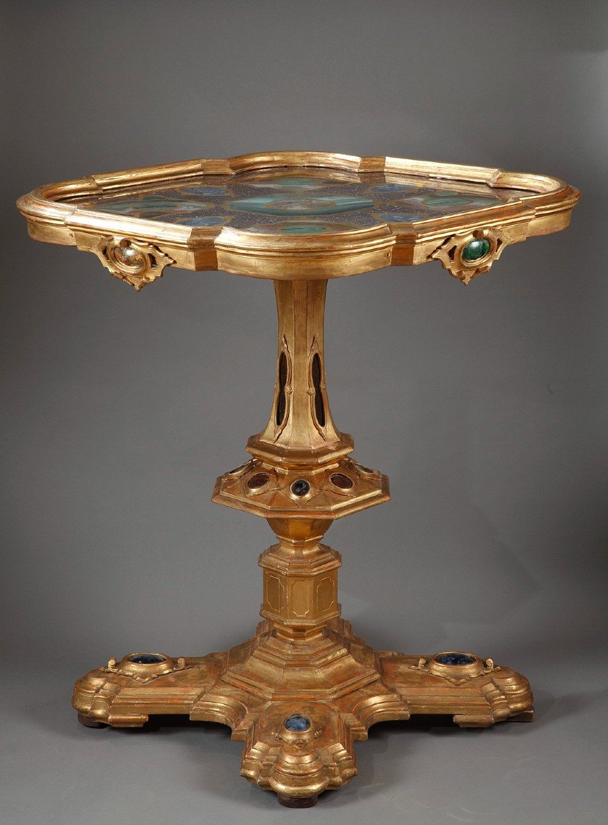 Venetian Center Table, Italy, 2nd Half Of The 19th Century-photo-3