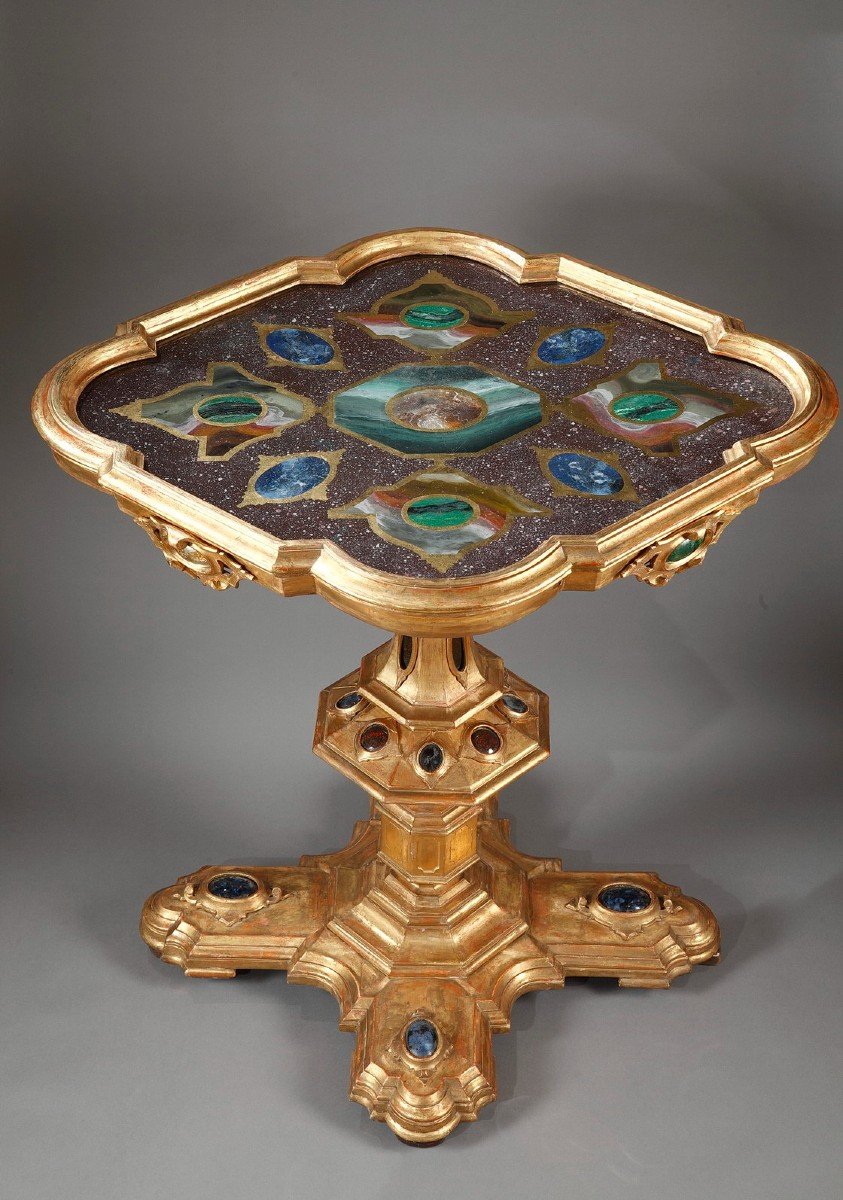 Venetian Center Table, Italy, 2nd Half Of The 19th Century