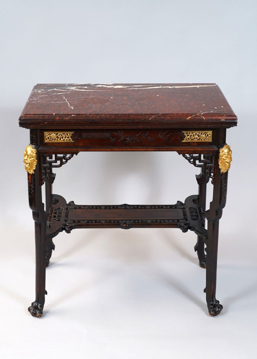 Table à Ecrire Japonisante par G. Viardot, France, Circa 1880