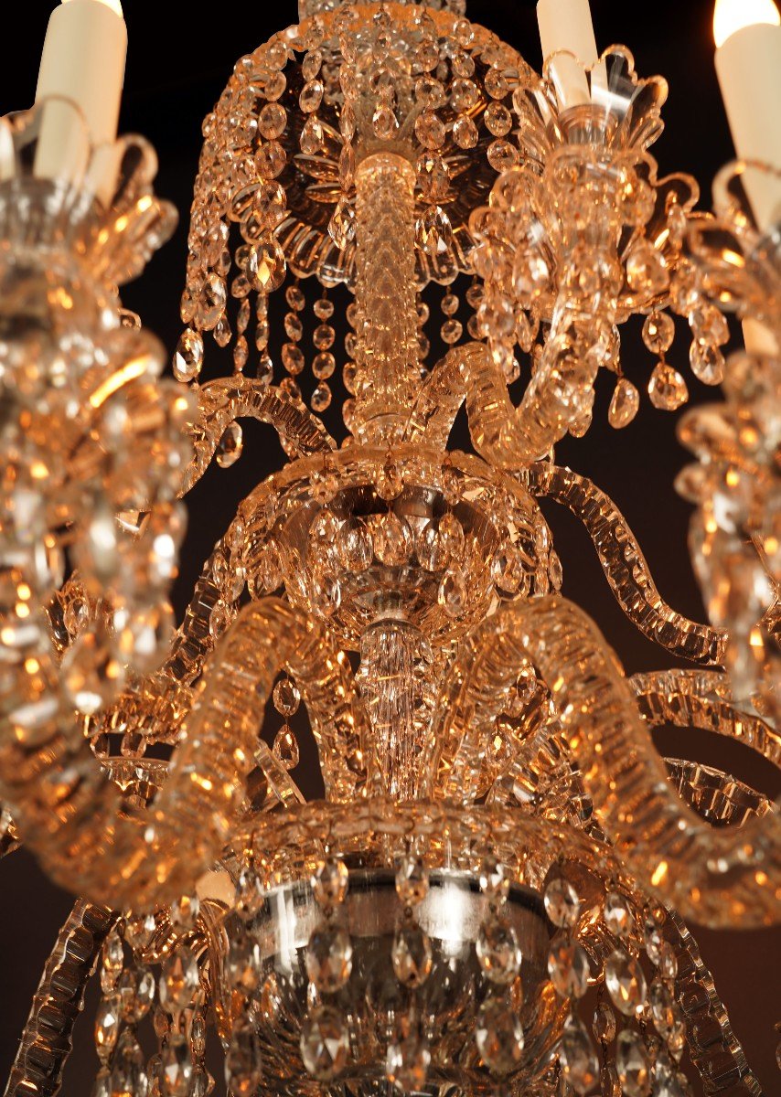 Baccarat Crystal Chandelier, France, Circa 1890-photo-1