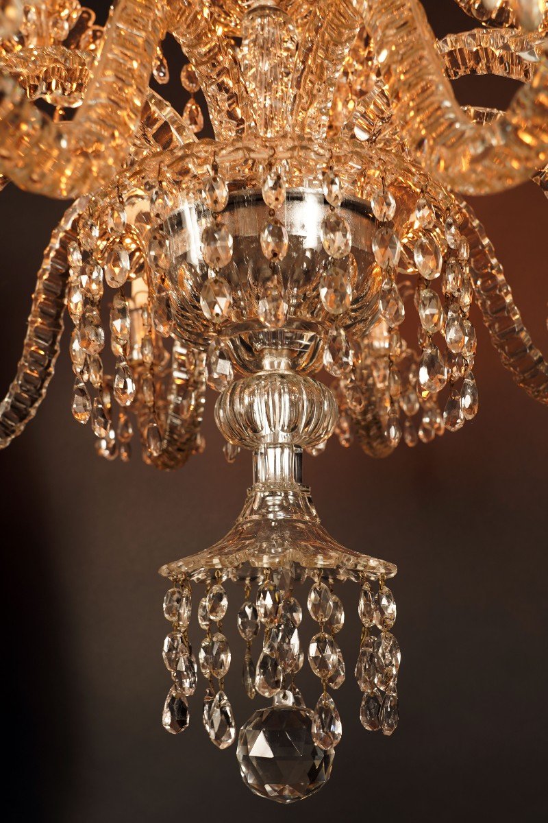 Baccarat Crystal Chandelier, France, Circa 1890-photo-2