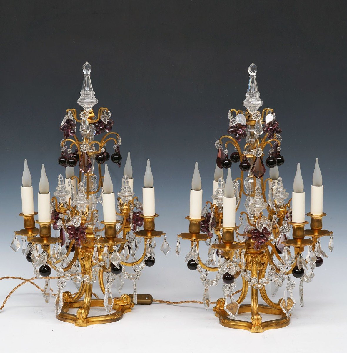 Pair Of Girandoles Attr. To H. Vian, France, Circa 1890-photo-4