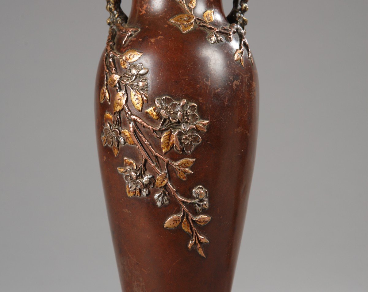 Paire de Vases Japonisants attr. à Susse Frères, France, Circa 1880-photo-3