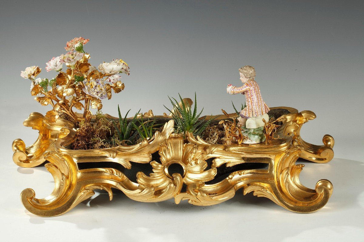 Jardinière "le Jardin Fleuri", France, Circa 1750-photo-2