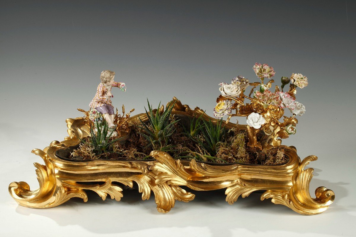 Jardinière "le Jardin Fleuri", France, Circa 1750-photo-4